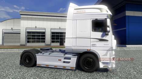 La peau Blanche de l'Édition pour DAF XF tracteu pour Euro Truck Simulator 2