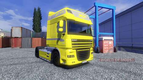 Haut Gelbe Edition für DAF XF Sattelzug für Euro Truck Simulator 2