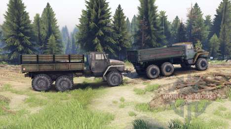 Ural-375 und 4320-01 für Spin Tires