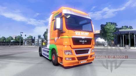 La peau de Van Der Vlist sur le camion de l'HOMM pour Euro Truck Simulator 2