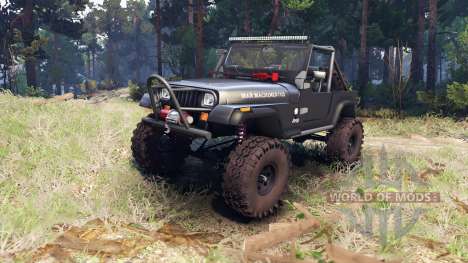 Jeep YJ 1987 Open Top gray für Spin Tires