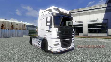 La peau Blanche de l'Édition pour DAF XF tracteu pour Euro Truck Simulator 2
