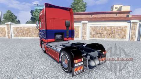 La peau de James S. Hislop pour DAF tracteur pour Euro Truck Simulator 2