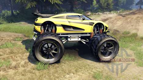 Koenigsegg One:1 Monster für Spin Tires