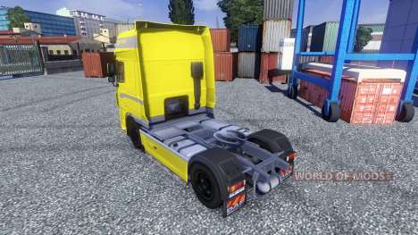 Peau Jaune Édition pour DAF XF tracteur pour Euro Truck Simulator 2