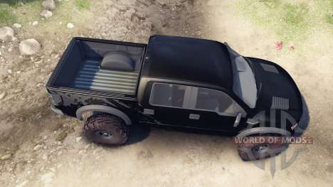 Ford Raptor SVT v1.2 factory tuxedo black pour Spin Tires