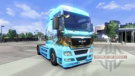 La peau Showtruck Paysage sur le camion de l'HOM pour Euro Truck Simulator 2