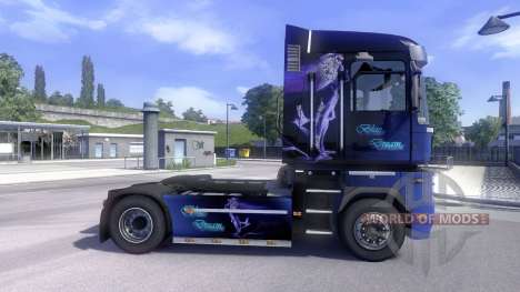Haut Blue Dream auf der Sattelzugmaschine Renaul für Euro Truck Simulator 2