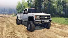 Chevrolet Regular Cab Dually white pour Spin Tires
