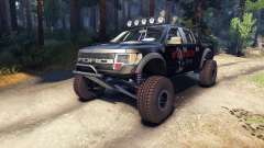 Ford Raptor Pre-Runner blackwater pour Spin Tires