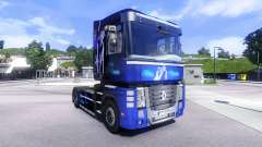 Haut Blue Dream auf der Sattelzugmaschine Renault Magnum für Euro Truck Simulator 2
