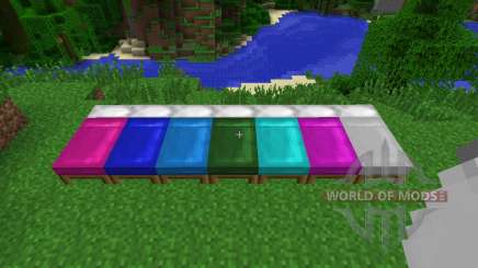 Dyeable Beds [1.7.2] pour Minecraft