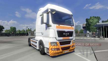 Haut Schwertransport auf dem LKW MAN für Euro Truck Simulator 2