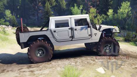 Hummer H1 silver pour Spin Tires