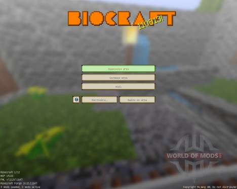 Biocraft [16x][1.7.2] pour Minecraft