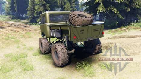 Jeep FC green pour Spin Tires