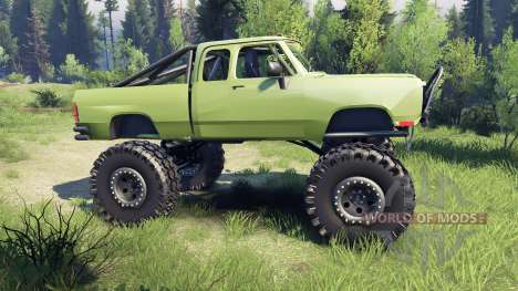 Dodge D200 green pour Spin Tires