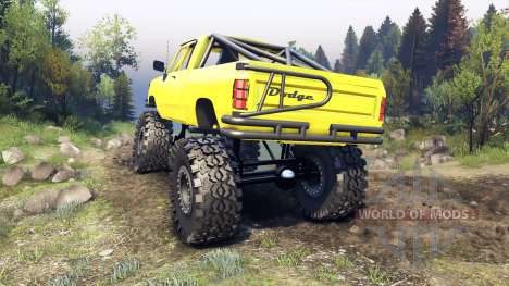 Dodge D200 yellow pour Spin Tires