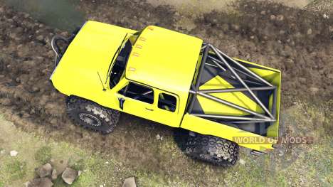 Dodge D200 yellow pour Spin Tires