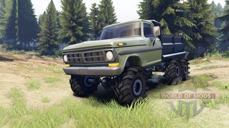 Ford F-100 6x6 v2.0 pour Spin Tires