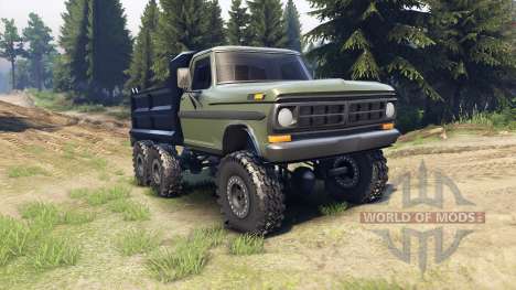 Ford F-100 6x6 v1.1 pour Spin Tires