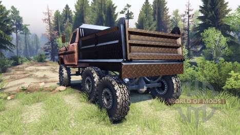 Ford F-100 6x6 v1.1 rusty pour Spin Tires