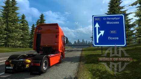 La Russie Carte - Orient Express pour Euro Truck Simulator 2