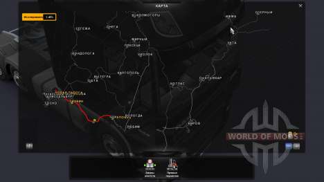 Karte von Russland - russische Raumfahrt für Euro Truck Simulator 2