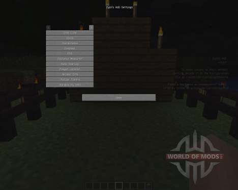 Zyins HUD [1.6.2] pour Minecraft