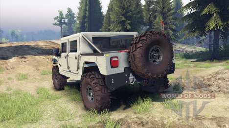 Hummer H1 army tan pour Spin Tires