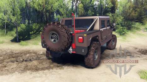 Hummer H1 metalic pewter pour Spin Tires
