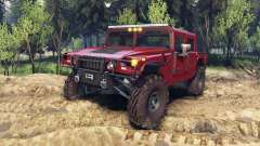 Hummer H1 fire house red für Spin Tires