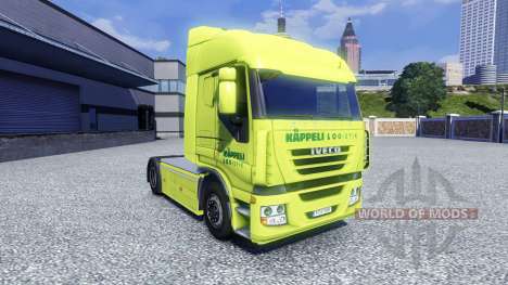 La peau Kappeli Logistik pour Iveco tracteur pour Euro Truck Simulator 2
