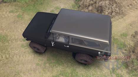 International Scout II 1977 black pour Spin Tires