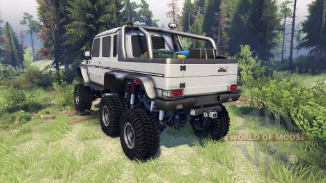 Mercedes-Benz G65 AMG 6x6 Final athlet silver pour Spin Tires
