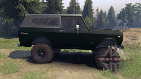 International Scout II 1977 dark green poly pour Spin Tires