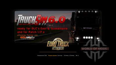 Trucksim Map v6.0 pour Euro Truck Simulator 2