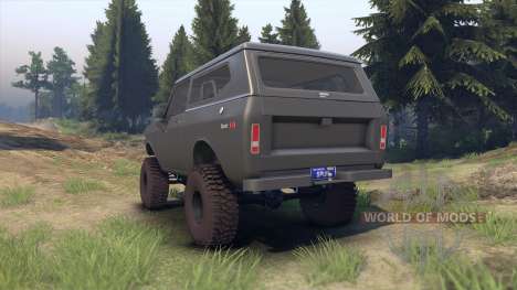International Scout II 1977 gray pour Spin Tires