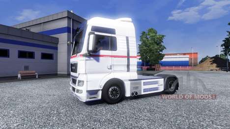 Haut Räder Logistik auf dem LKW MAN für Euro Truck Simulator 2
