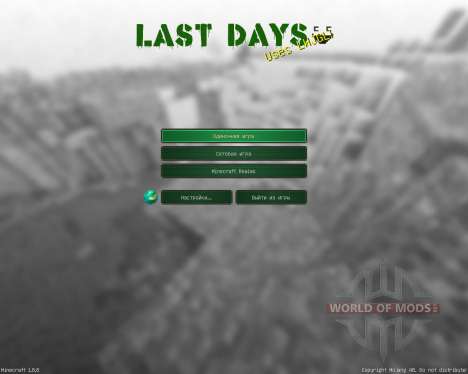 Last Days Resource Pack [32x][1.8.8] pour Minecraft