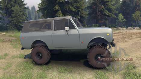 International Scout II 1977 agent silver pour Spin Tires