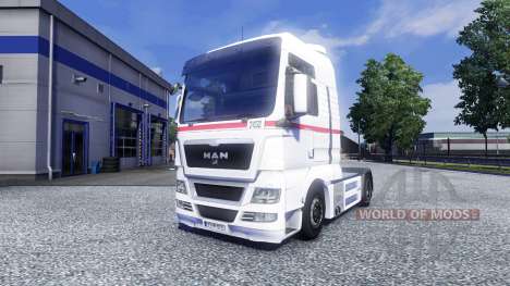 Haut Räder Logistik auf dem LKW MAN für Euro Truck Simulator 2