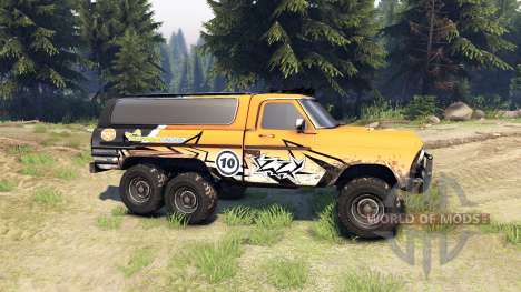 Ford F-100 6x6 custom pour Spin Tires