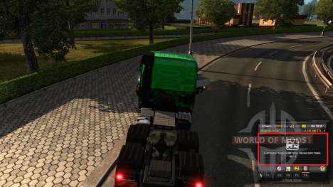 Mod sur l'expérience et l'argent v1.2 pour Euro Truck Simulator 2