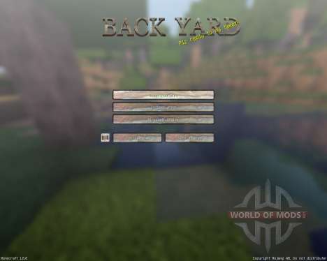 BackyardCraft [64x][1.8.8] pour Minecraft