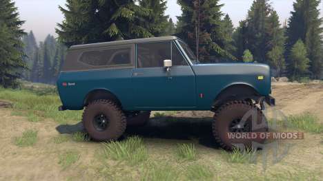 International Scout II 1977 bimini blue poly pour Spin Tires