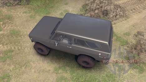 International Scout II 1977 gray pour Spin Tires