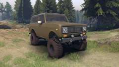 International Scout II 1977 drab green pour Spin Tires