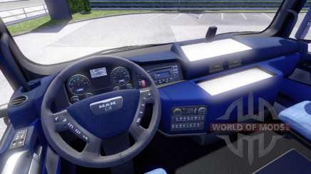 Blaue Innenausstattung, MANN für Euro Truck Simulator 2