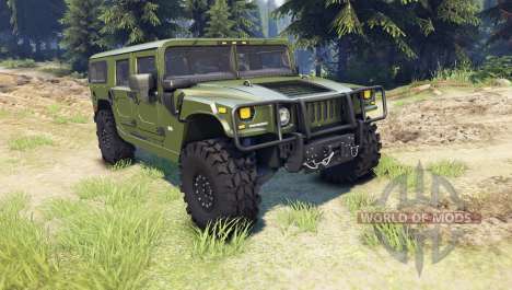 Hummer H1 green pour Spin Tires
